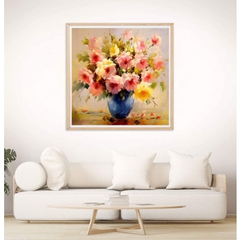 Obrazy diamentowe 5d 30 x 40 cm - bukiet w wazonie [22040000513]